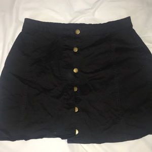 Button down mini skirt